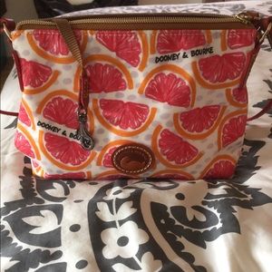 Dooney and Burke Grapefruit  summer purse